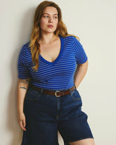 Classic V-Neck Ribbed Tee - Universal Standard