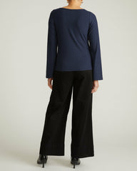 Yasmin Flare Sleeve Ribbed Top - Universal Standard