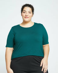 Lily Liquid Jersey Crew Neck Stovepipe Tee - Universal Standard