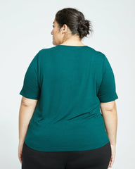 Lily Liquid Jersey Crew Neck Stovepipe Tee - Universal Standard