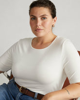 Lily Liquid Jersey Crew Neck Stovepipe Tee - Universal Standard