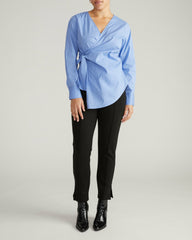 Beacon Stretch Poplin Wrap Shirt - Universal Standard