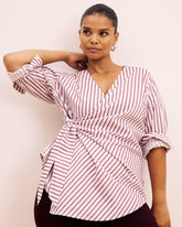 Beacon Stretch Poplin Wrap Shirt - Universal Standard