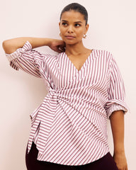 Beacon Stretch Poplin Wrap Shirt - Universal Standard