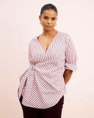 Beacon Stretch Poplin Wrap Shirt - Universal Standard