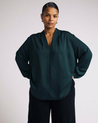Cambria Soft Satin Blouse - Universal Standard