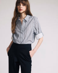 Button Back Poplin Polo Shirt - Universal Standard