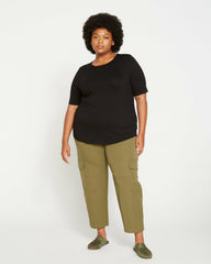 Lily Liquid Jersey Crew Neck Stovepipe Tee - Universal Standard