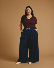 Cloud Rib Short Sleeve V-Neck Tee - Universal Standard