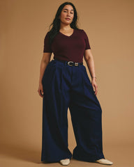 Cloud Rib Short Sleeve V-Neck Tee - Universal Standard