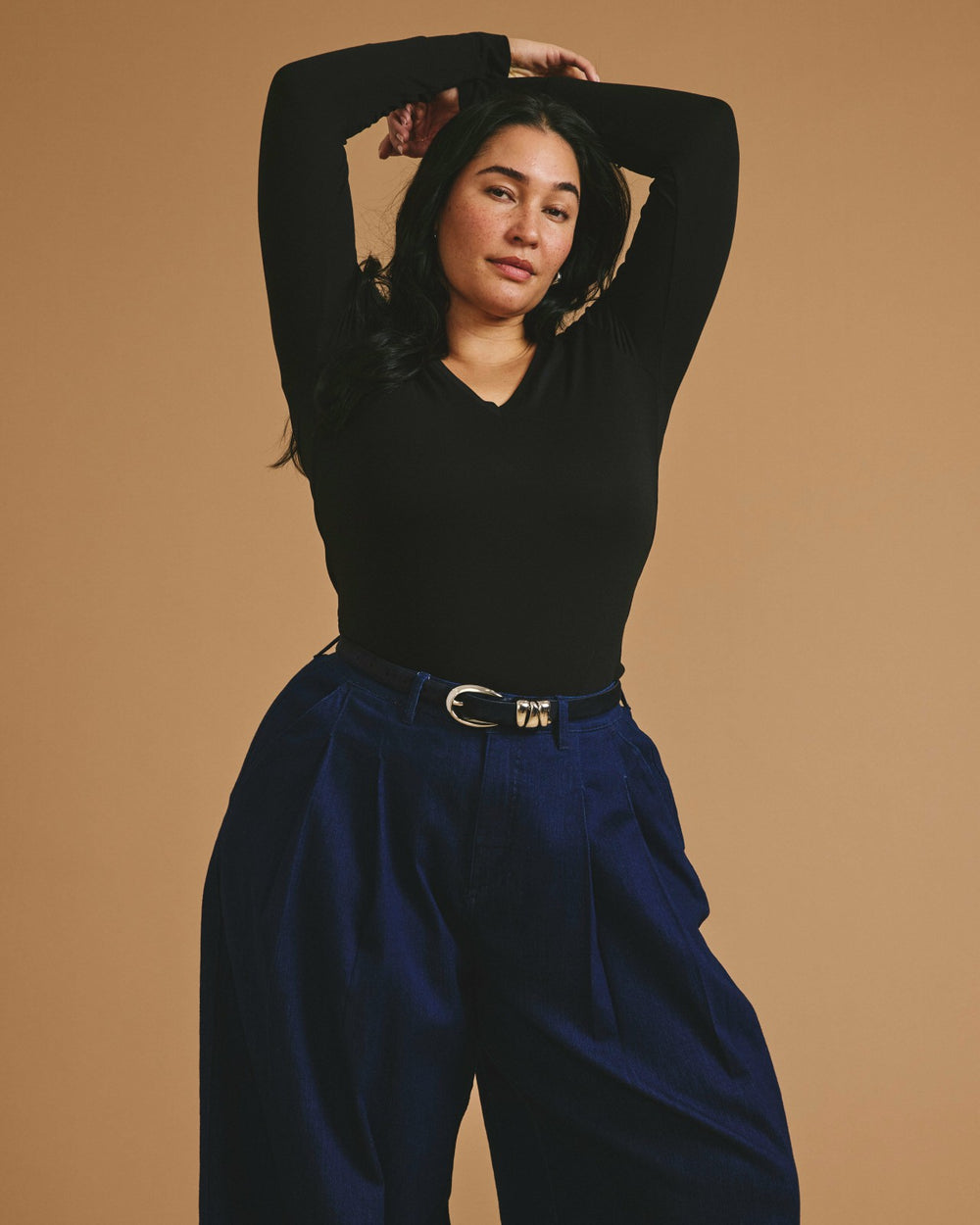 Cloud Rib Long Sleeve V-Neck Tee - Universal Standard