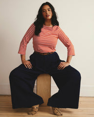 Belle Breton Stripe Jersey Tee - Universal Standard