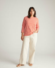 Belle Breton Stripe Jersey Tee - Universal Standard