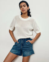 Rosie Pointelle Sweater Top - Universal Standard