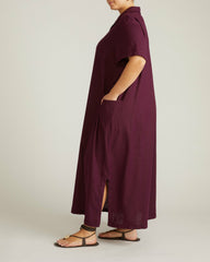 Padma Polo Neck Linen Blend Dress - Universal Standard