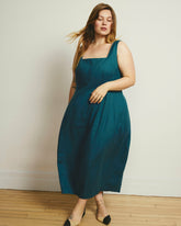 Saulay Square Neck Linen Blend Midi Dress - Universal Standard