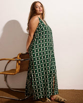 Islet Button-Down Linen Blend Maxi Dress - Universal Standard