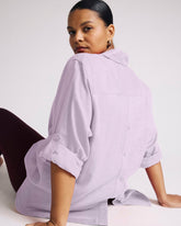 Button Back Linen Blend Polo Shirt - Universal Standard