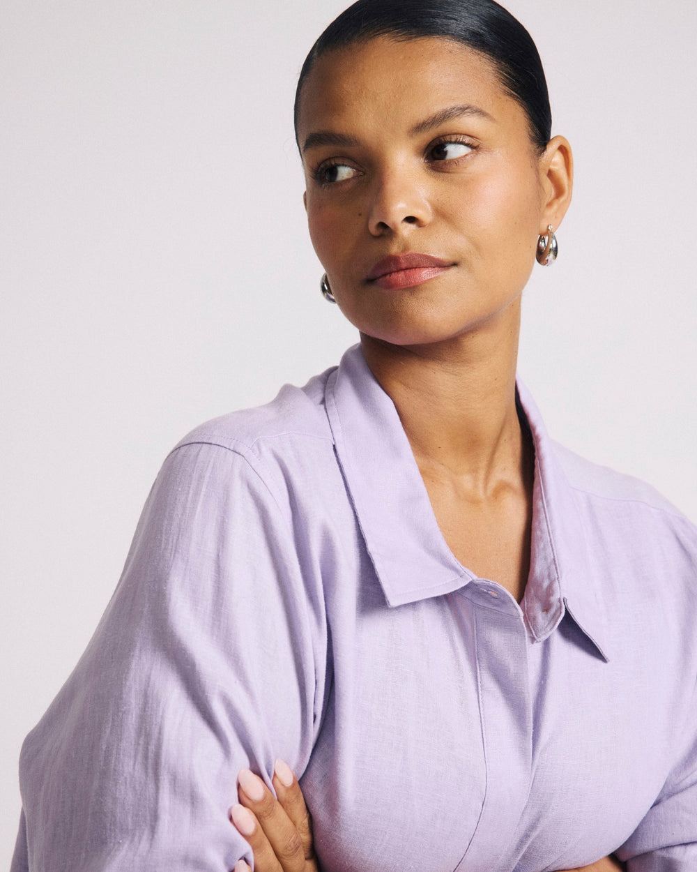 Elbe Stretch Linen Blend Shirt - Universal Standard