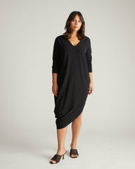 Iconic Long Sleeve V-Neck Geneva Dress - Universal Standard
