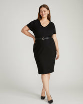 Executive V Neck Ponte Dress - Universal Standard