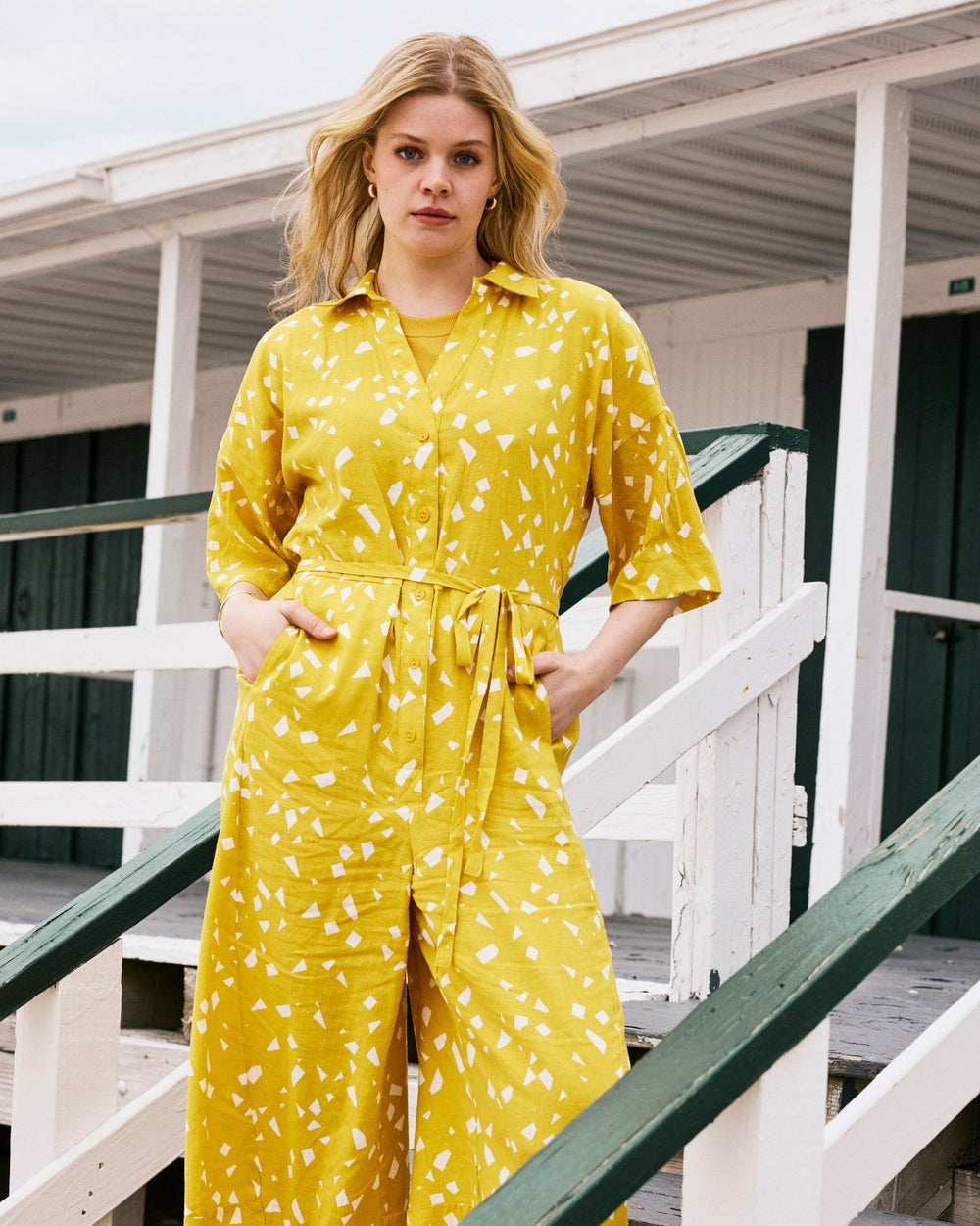 Maggie Barrel Leg Linen Blend Jumpsuit - Universal Standard