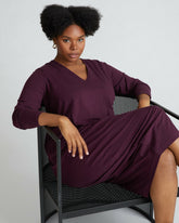 Iconic Long Sleeve V-Neck Geneva Dress - Universal Standard