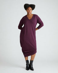 Iconic Long Sleeve V-Neck Geneva Dress - Universal Standard