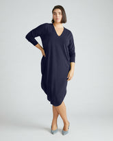 Iconic Long Sleeve V-Neck Geneva Dress - Universal Standard