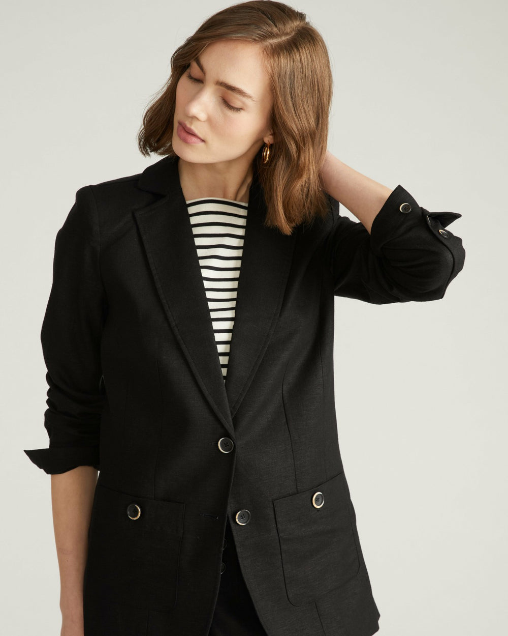 Coastal Linen Blend Blazer - Universal Standard