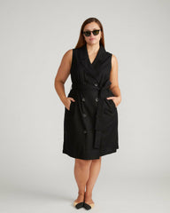 Hudson Linen Blend Trench Dress - Universal Standard