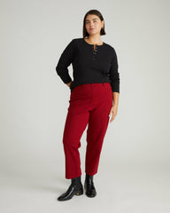 Henley Long Sleeve Ribbed Tee - Universal Standard