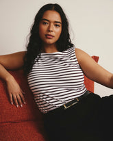 Noyack Breton Stripe Boatneck Tank - Universal Standard