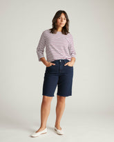 Belle Breton Stripe Jersey Tee - Universal Standard