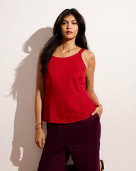 Kuki Sleeveless Linen Blend Top - Universal Standard