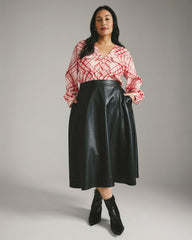 Cooling Stretch Cupro Button-Down Blouse - Universal Standard