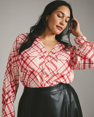 Cooling Stretch Cupro Button-Down Blouse - Universal Standard