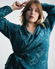 Beacon Stretch Cupro Wrap Shirt - Universal Standard