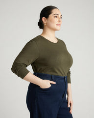 Light-As-Air Long Sleeve Crew Neck Tee - Universal Standard