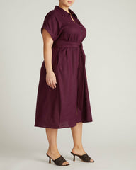 Sandy Stretch Linen Blend Shirtdress - Universal Standard