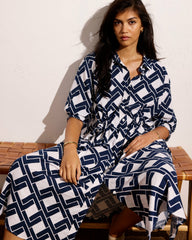 Paros Drawstring Linen Blend Shirtdress - Universal Standard