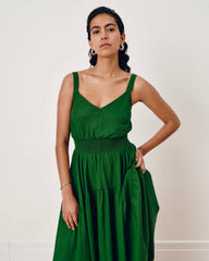Ruby Smocked Linen Blend Sundress - Universal Standard
