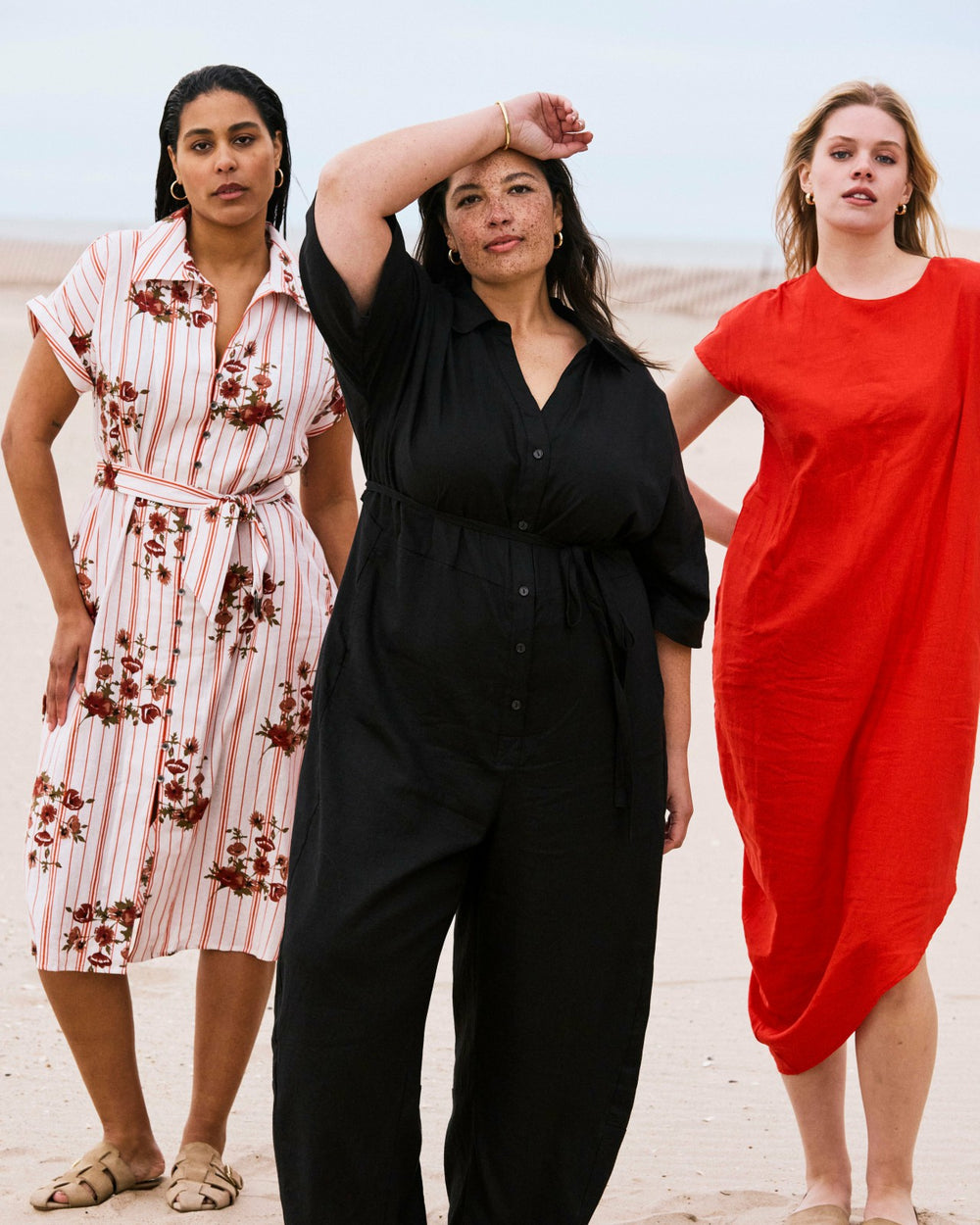 Sandy Stretch Linen Blend Shirtdress - Universal Standard