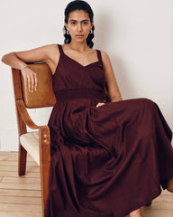 Ruby Smocked Linen Blend Sundress - Universal Standard