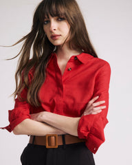 Elbe Stretch Linen Blend Shirt - Universal Standard