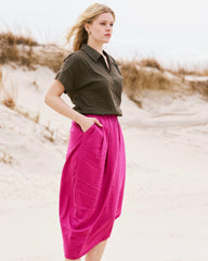 Sandy Short Sleeve Stretch Linen Blend Shirt - Universal Standard