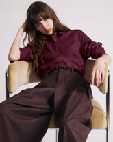 Elbe Popover Stretch Linen Blend Shirt - Universal Standard