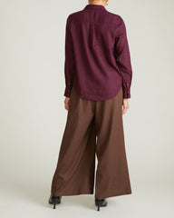 Elbe Popover Stretch Linen Blend Shirt - Universal Standard
