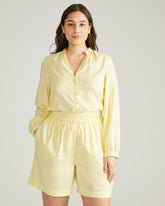Avalon Linen Blend Blouse - Universal Standard