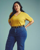 Maia Stovepipe Sleeve V Neck Tee - Universal Standard